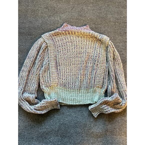 Isabel Marant Latiya Multicolor Ribbed Long Sleeve Pullover Sweater Size 40 - Picture 9 of 15